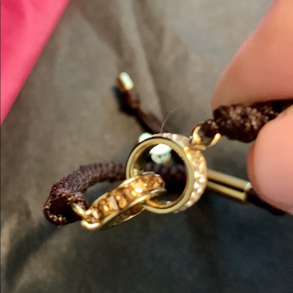 MK Macrame Cord Pave Bracelet - Picture 2 of 5